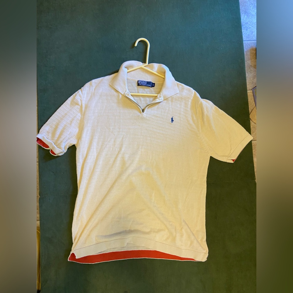 Ralph Lauren Men's Cream Polo Shirt